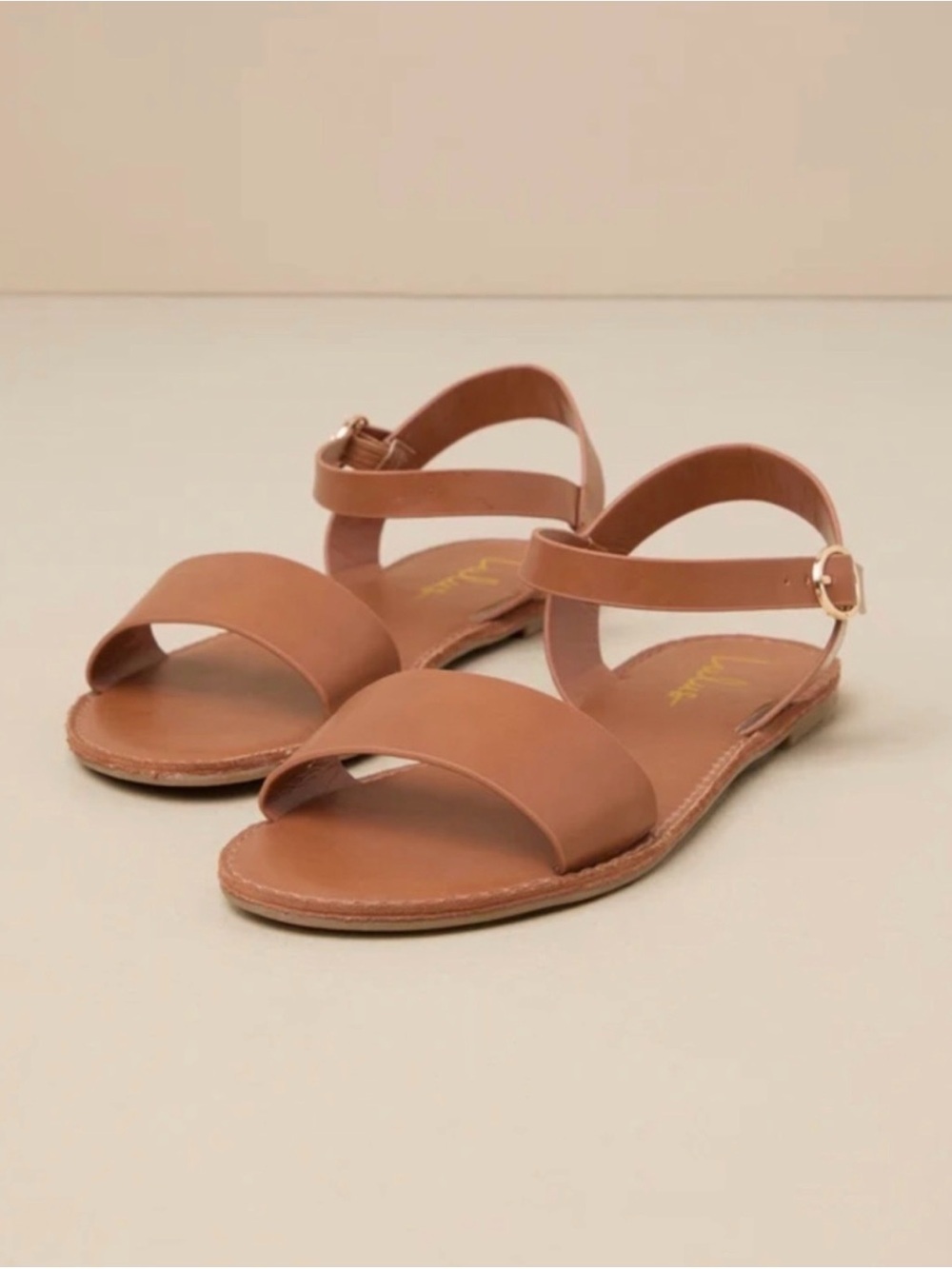 Lulus Tan Flat Sandals